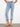Cropped light blue jeans crafted with stretch denim for comfort and a sleek look by Charlie B.
