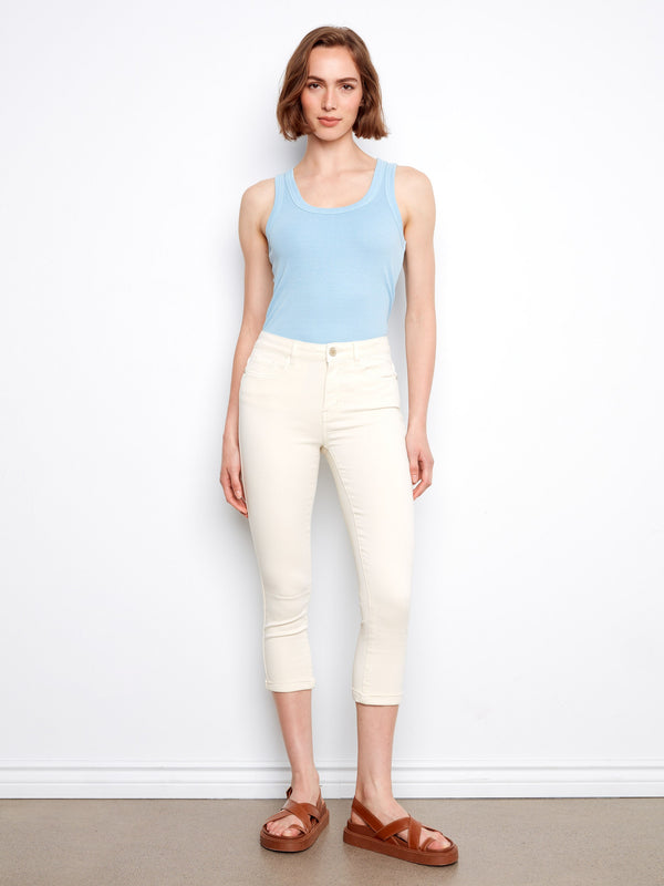 Designed with a regular rise, these pants ensure a comfortable fit while maintaining a sleek appearance. By Charlie B.