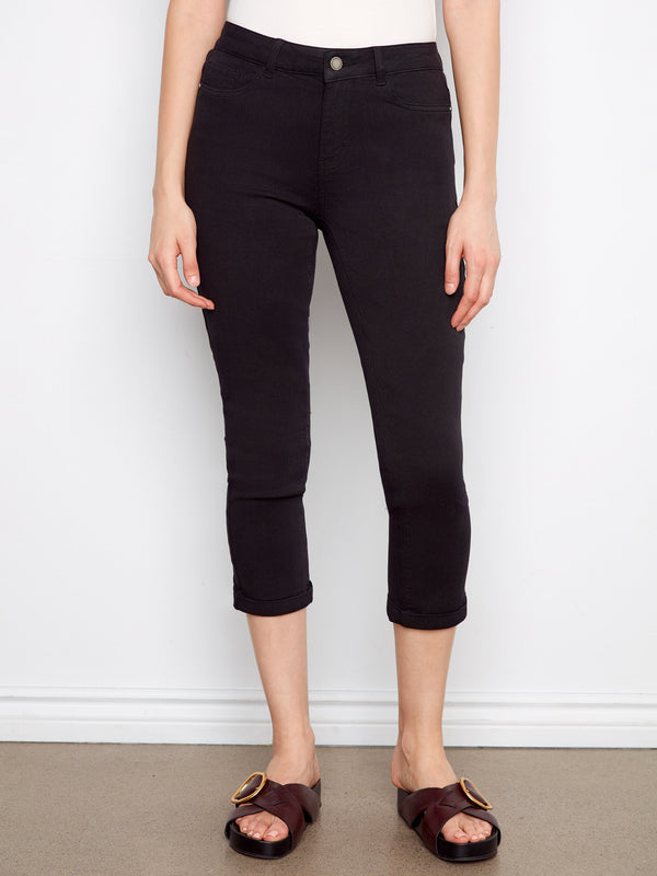 Showcasing a chic cuffed hem, these pants add a touch of style to any casual outfit by Charlie B.