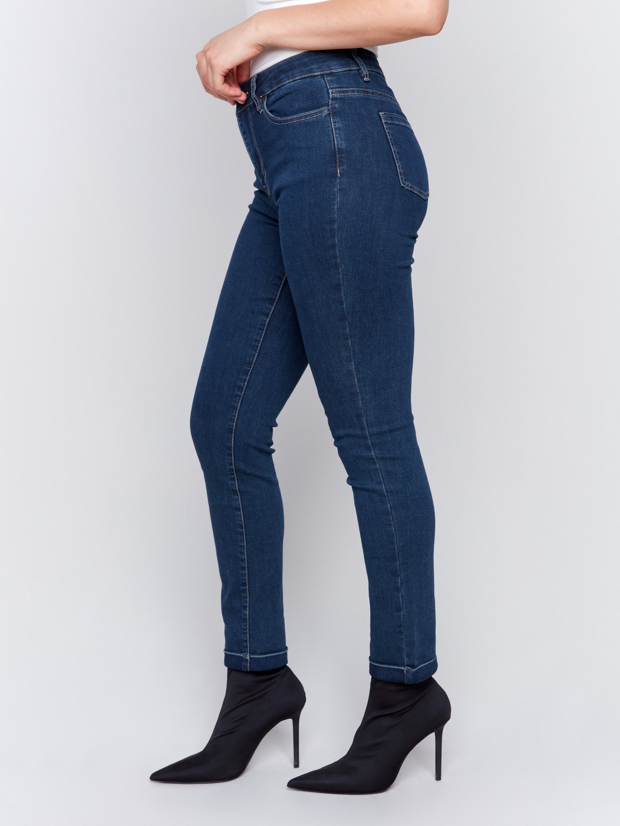 Charlie B Wide Leg Jeans Medium Blue main image 1