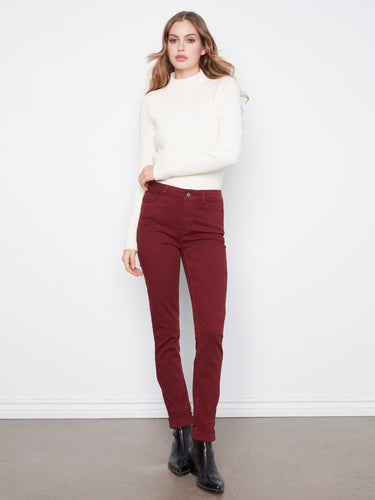 Enjoy the full-length cut of these pants that offers an elegant silhouette suitable for various settings. By Charlie B.