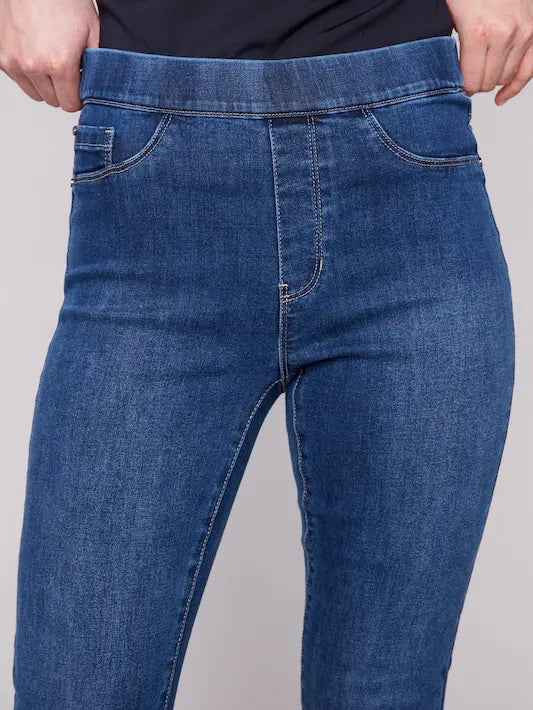 Denim Pull-On Jeans for Women | Stretch Denim | Charlie B