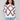 White sweater showcasing a cabernet diamond pattern and crew neck, with a stylish drop shoulder design by Charlie B.
