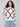 White sweater showcasing a cabernet diamond pattern and crew neck, with a stylish drop shoulder design by Charlie B.
