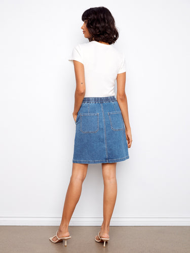 A classic design with modern features, including handy patch pockets and elastic waistband. By Charlie B.