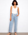 These jeans feature a wide leg fit that adds a relaxed vibe to any outfit. Perfect for casual days out. By Charlie B.
