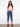 Medium blue jeans with a straight leg and five-pocket design, featuring embroidered cuffs by Charlie B.