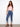 Medium blue jeans with stretch denim for comfort, highlighted by intricate embroidery at the cuffs by Charlie B.