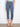 Cropped length medium blue jeans featuring a regular rise and stylish embroidery at the cuffs by Charlie B.