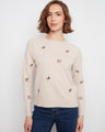 The sweater features a classic crew neck, offering a timeless and versatile look for any wardrobe. By Charlie B.