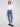 Medium blue jeans with a slim leg fit, featuring ankle-length cut and stylish embroidered hem by Charlie B.