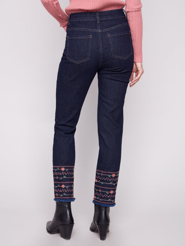Crafted from stretch denim material, these jeans ensure comfort and flexibility for everyday wear by Charlie B.