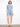 Denim shorts in light blue with intricate side embroidery, crafted from stretch fabric for comfort by Charlie B.