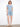 Light blue stretch denim shorts with elegant floral side embroidery, offering both style and comfort by Charlie B.