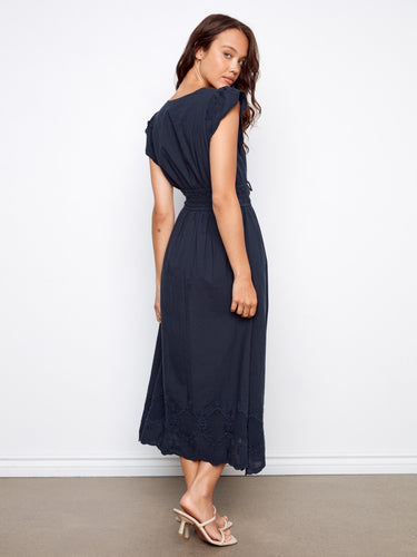 This midi-length dress includes hidden pockets for added convenience and style. By Charlie B.