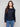 Sophisticated navy chiffon blouse with textured pattern and classic design elements to elevate your wardrobe by Charlie B.