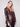 Stylish cabernet blazer with a lapel notch collar and elegant one button closure adds a touch of sophistication by Charlie B.
