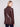 Faux leather blazer in rich cabernet with tailored princess seams and modern welt pockets for a chic look by Charlie B.