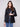 Stylish black faux leather blazer with one button closure, perfect for a sophisticated look by Charlie B.