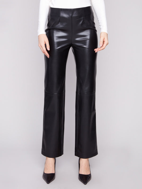 These pants have an elastic waistband for comfort and a chic look by Charlie B.