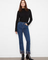 These jeans feature a stylish flare leg design, perfect for any occasion. Crafted with care by Charlie B.