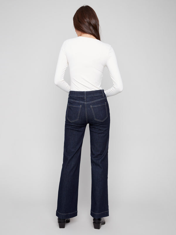 Sophisticated flare fit denim providing comfort and style, perfect for any occasion by Charlie B.