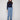 Medium blue jeans with a stylish flare fit, offering a chic look for any occasion by Charlie B.