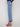 Jeans featuring fringe details at the hem in medium blue, enhancing their trendy appeal by Charlie B.
