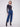 Stylish flare leg indigo jeans crafted from stretch denim material for added comfort by Charlie B.