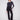Black ponte pull-on pants featuring a stylish flare design and decorative buttons, perfect for any occasion by Charlie B.