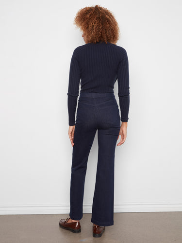 Showcasing decorative sailor buttons, these jeans add a nautical charm to your wardrobe by Charlie B.