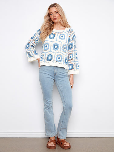 Designed with drop shoulders, this sweater offers a relaxed fit that complements any casual ensemble by Charlie B.
