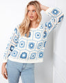 With long sleeves, this sweater is perfect for cooler days while maintaining a chic appearance by Charlie B.