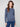 Knit sweater in tulip hue with intricate floral embroidery, showcasing a classic crew neck design by Charlie B.