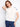 Charming white cotton top with delicate floral appliques adorning the raglan sleeves, perfect for casual outings by Charlie B.
