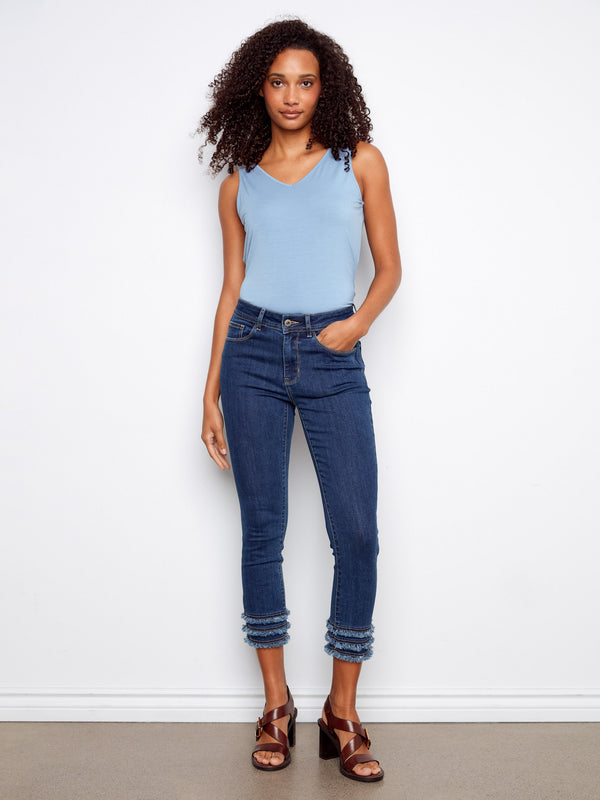 These jeans feature a skinny fit, perfect for a sleek silhouette. Crafted with attention to detail by Charlie B.