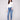 Denim pants in medium blue with a slim fit, highlighted by a five-pocket design for practical style by Charlie B.