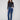 Indigo jeans featuring a stylish bootcut fit and chic frayed hem detail, perfect for any casual outing by Charlie B.