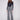 Charcoal glen plaid pants with a mid-rise waist, crafted for comfort and elegance by Charlie B.