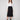 Black crepe skirt with a midi length and stylish stretch fabric by Charlie B, offering comfort and sophistication.