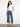 Medium blue jeans with a chic wide leg and heart cutouts, crafted from stretch denim for comfort by Charlie B.