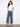 Heart cutouts at the hem add flair to these medium blue jeans with a regular rise by Charlie B.