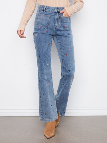 Patch pockets on these denim jeans provide both style and functionality, perfect for everyday wear. Created by Charlie B.