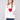 White plush knit sweater with a crew neck and Queen of Hearts design, featuring bold red graphics by Charlie B.