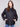 Black puffer jacket featuring a stylish drop shoulder design, perfect for a chic and relaxed look by Charlie B.