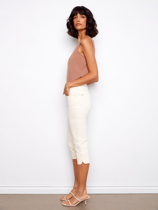 Featuring a five-pocket design, these pants blend functionality with fashion effortlessly by Charlie B.