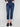 These indigo joggers offer a mid-rise waist with an elastic waistband and drawstring for comfort by Charlie B.