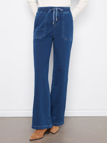 Enjoy the full length design of these pants, providing a sleek and elongated silhouette for effortless style by Charlie B.