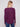 Stylish berry knit sweater showcasing intricate back lace-up eyelet details by Charlie B.