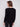 Elegant black sweater with back lace-up eyelet details for a trendy look by Charlie B.